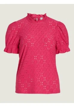 Vila Vikawa S/S Flounce - Blouse - Fuxia -Dames b7b8a661c26b41a9892260aa5d256ae5