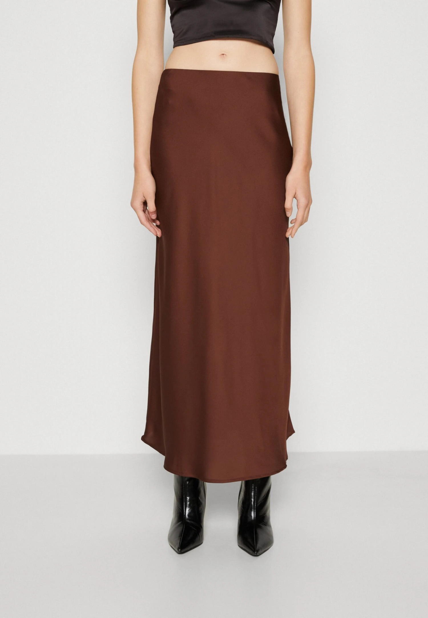 Vila Viellette Long Skirt - Maxirok - Shaved Chocolate 3 Vila Viellette Long Skirt - Maxirok - Shaved Chocolate