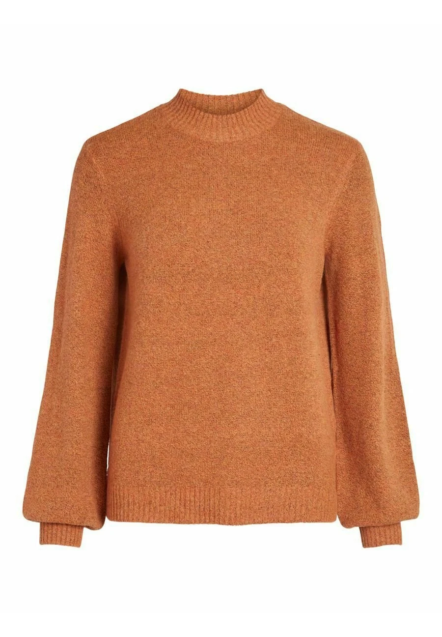 Vila Ballonärmel - Trui - Burnt Orange 7 Vila Ballonärmel - Trui - Burnt Orange - Afbeelding 5