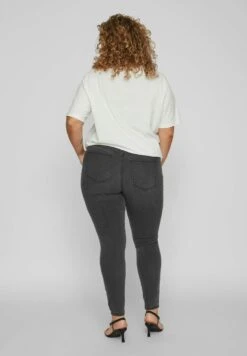 High Waist - Jeans Skinny Fit - Medium Grey Denim -Dames b9148a6a47e848d69672d09adbf462c6