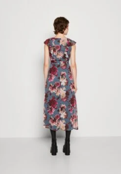 Vila Virilla V Neck Frill Dress - Cocktailjurk - Stormy Weather -Dames ba3aa02098d448f6b2e0a1067399524b