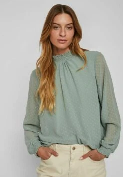 Vila Langarm - Blouse - Green Milieu -Dames bcb70132541b4528be3759e9a13d4329