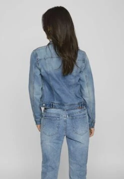 Vila Geknöpfte - Spijkerjas - Light Blue Denim -Dames bcddd746698d40669da34a5d575dee53