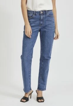 Vila Vistray - Straight Leg Jeans - Medium Blue Denim