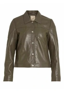 Geknöpfte - Leren Jas - Walnut 14 Geknöpfte - Leren Jas - Walnut -Dames be97bba62c6e4d52a5b139e15f197fd5