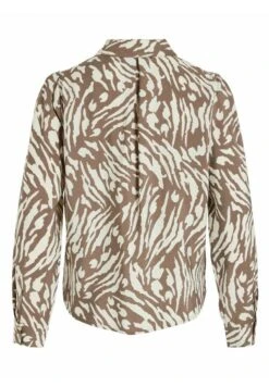 Vila Gemusterte - Overhemdblouse - Walnut -Dames bf711b12a49b41a3974d4e91daf9b195