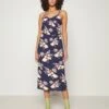 Violivia Strap Midi Dress - Jurk - Patriot Blueaop/Flowers Louis
