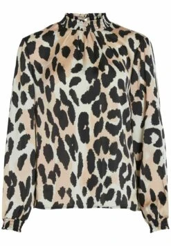 Vila Langarm Gesmoktes - Blouse - Black -Dames c042980ba72742fba8b0b06c9c458fe6