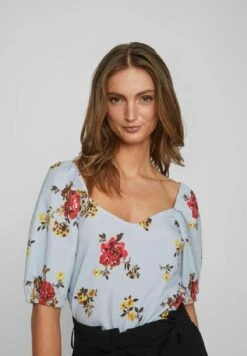 Vila Puffärmel - Blouse - Cashmere Blue -Dames c2bbfad32ea445519e2d6299be2e5ea3