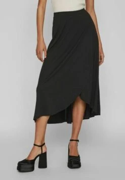Vila Wickeloptik - A-Lijn Rok - Black