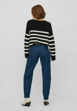 Vila Mom - Straight Leg Jeans - Dark Blue Denim -Dames c4dc593b652a49a4ba520aa7bf22e78a
