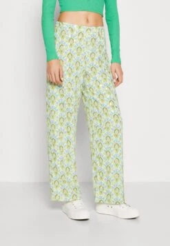 Vila Vizino Pants- Broek - Birch/Green/Blue