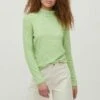 Vila Mit Langen Ärmeln High Neck - Longsleeve - Jade Lime -Dames c8444f2928b94fd094cd1b0e45880552