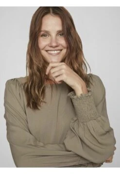 Vila Vibana Sleeve - Blouse - Brown Lentil -Dames c8673712fcc24825aa2ea8ed00df4ca2