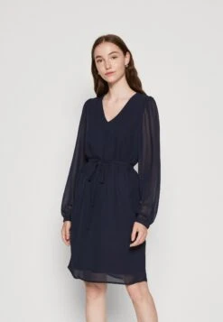 Vila Viuna V-Neck Dress - Jurk - Navy