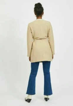 Vila Halflange Jas - Beige -Dames c90409615f2247d7918a6bb537ec2f3d