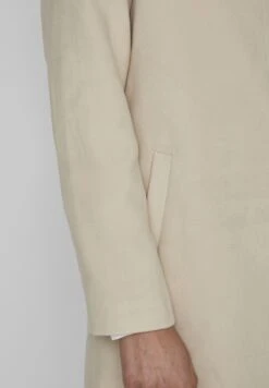 Vila Halflange Jas - Cement -Dames c9d545dbedd549b18633d73d9ff91d78