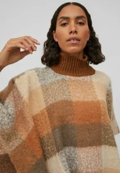 Vila Karo - Poncho - Toasted Coconut -Dames cb2f916fe144415c834d885f64af024b