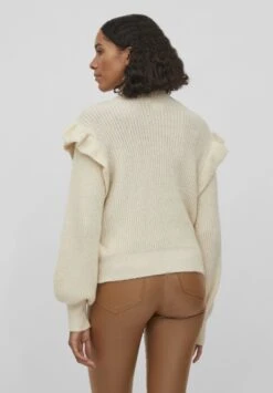 Vila Vibooba Frill Bf - Trui - Birch -Dames ccf3ed9595374374a04ecdaf5056c930