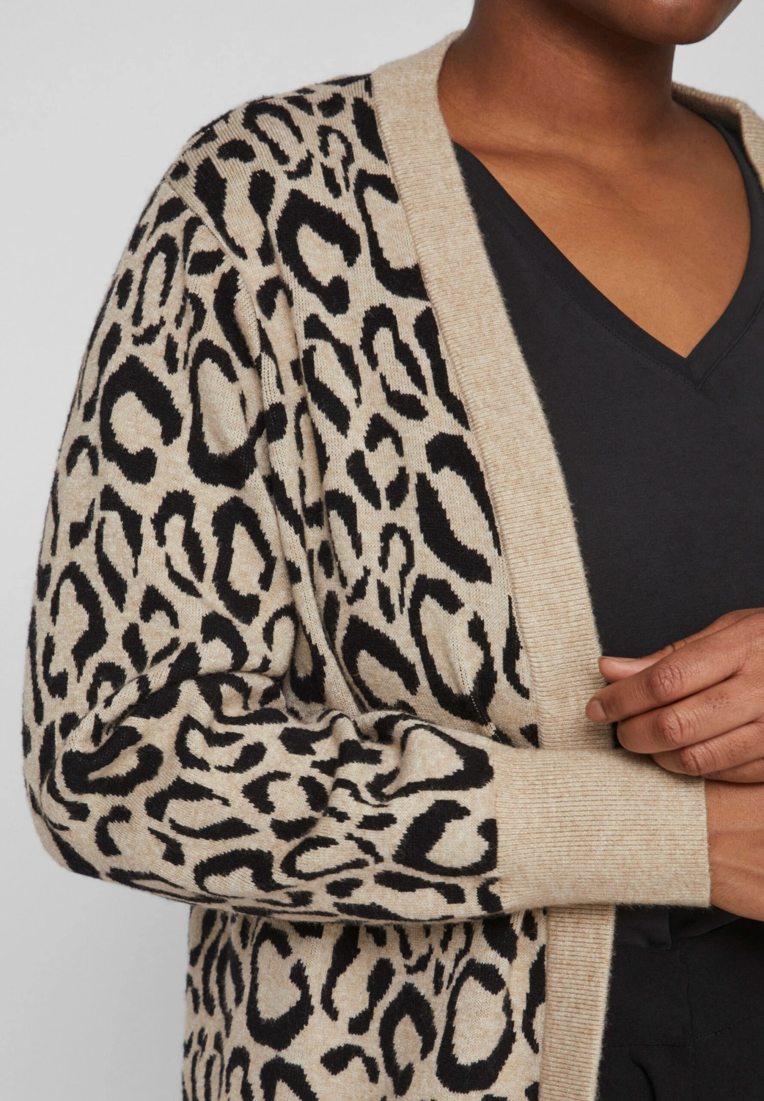 Curve – Gemusterter - Vest - Natural Melange 7 Curve – Gemusterter - Vest - Natural Melange - Afbeelding 5