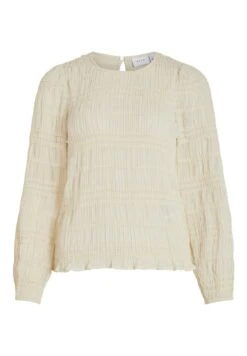 Vila VihilmaO-Neck Top - Blouse - Birch -Dames ce99f5de14e54789ae3c44288de2b62a