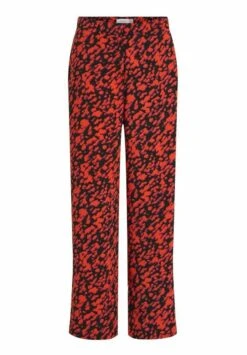 Vila Gemusterte Mid-Rise - Broek - Black -Dames cfc79c5180b94eaeb321a17a8e2b0a34