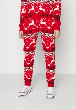 Vila Vianna Reindeer Christmas - Trainingsbroek - Mars Red