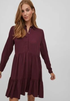 Vila Blousejurk - Winetasting -Dames d24fe55f4d5e418e9b86ce2326f2464d