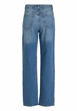 Vila High Waist - Straight Leg Jeans - Blue -Dames d2854f86c7de4bccb833313288b81513