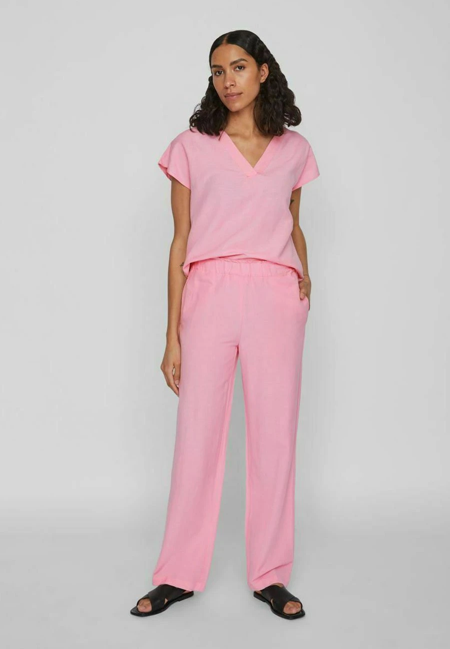 Vila Mid Rise - Broek - Begonia Pink 4 Vila Mid Rise - Broek - Begonia Pink - Afbeelding 2