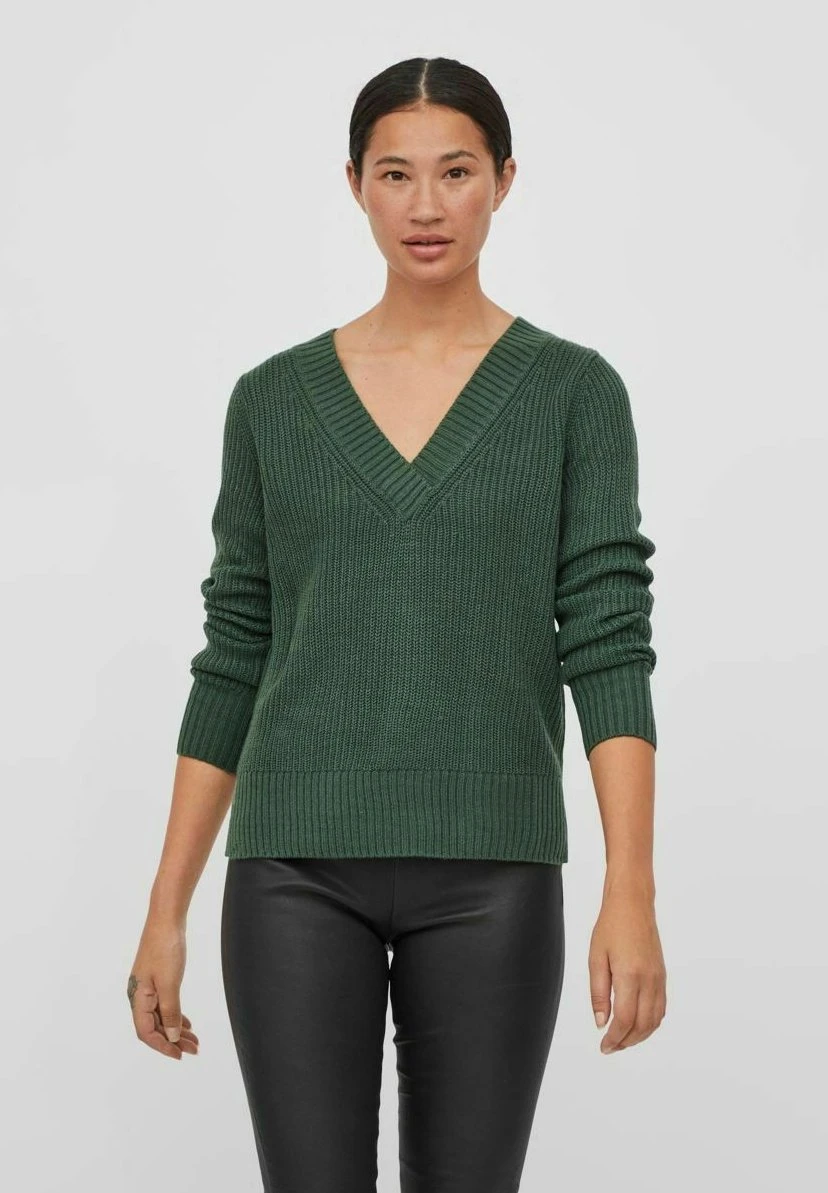 Vila V-Ausschnitt - Trui - Pineneedle 3 Vila V-Ausschnitt - Trui - Pineneedle