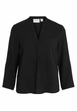 Vila Mit 3/4 Armeln V Ausschnitt - Blouse - Black -Dames d60bf2c91b9444ef823fce5811e32ef9