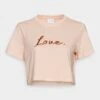 Vila Vipure Cropped - T-Shirt Print - Cream Tan -Dames d6803d67a88d4dbcaf76923e217be239