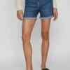Vila High Waist - Jeansshort - Medium Blue Denim