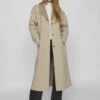 Vila Gebundener Longline - Trenchcoat - Brown Lentil -Dames d7513ac7f86e4c9e93a864d92afba0f8
