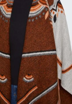 Vila Vicitrin Poncho - Poncho - Cement -Dames d77257d56e434c6785843a95d60ccafd