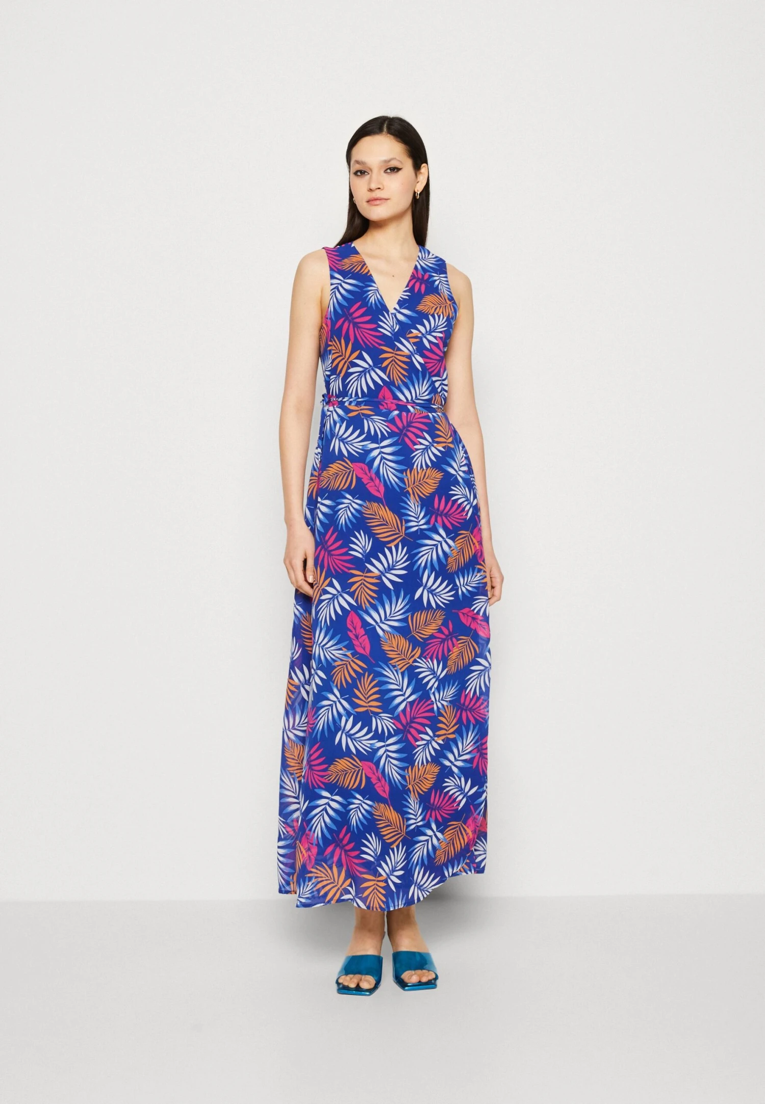 Vila Viura Wrap Dress - Maxi-Jurk - Mazarine Blue/Multi 3 Vila Viura Wrap Dress - Maxi-Jurk - Mazarine Blue/Multi
