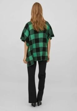 Vila High Neck Karo - Poncho - Kelly Green -Dames d808a74ad33146289734a7e478950721
