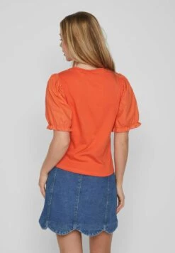 Vila Mit Kurzen Puffärmel - T-Shirt Print - Tigerlily -Dames d8d7d4b04a4b4e8390b118351a3cf9b8