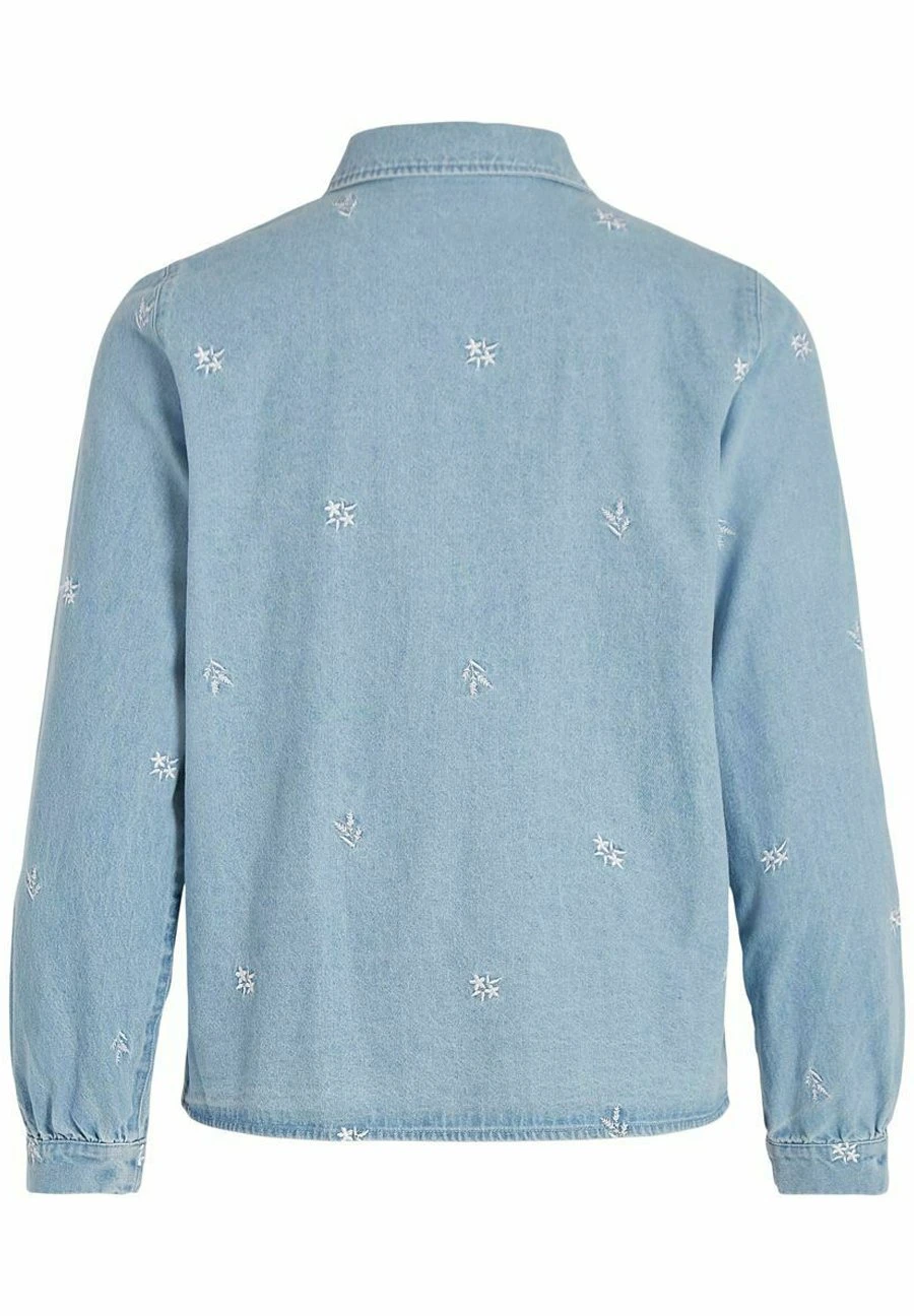 Vila Overhemdblouse - Light Blue Denim 8 Vila Overhemdblouse - Light Blue Denim - Afbeelding 6