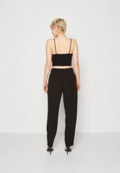 Vila Viivy Belted Pants - Broek - Black -Dames d90960b89e8643b1a02b68e296b4ba32