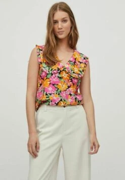 Vila Mit Geblümtes - Top - Black