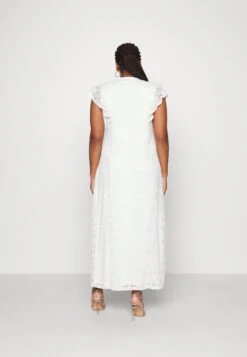 Vimely V Neck Maxi Dress - Galajurk - Cloud Dancer -Dames d9fa03c7f3a541b595d7fa16b3d22bbf