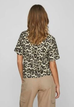 Vila Mit Kurzen Ärmeln Basic - T-Shirt Print - Black -Dames db802d0f248e42ba9b83766774308a4a