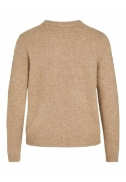 Vila Schlumpf - Trui - Natural Melange -Dames dc5ff30311d549ea84d24d52f45098ae