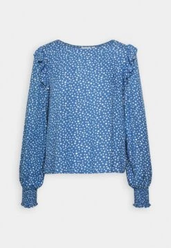 Vila Vipil Oma O Neck - Blouse - Federal Blue/Cloud Dancer -Dames dcefa33d7f7647f0843b401f9d6ffacf