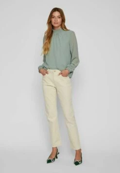 Vila Langarm - Blouse - Green Milieu -Dames dd88964499524c9b9ed096ad018a87c6