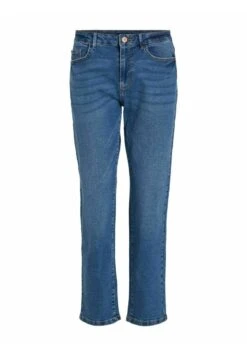 Vila Mid Rise - Jeans Tapered Fit - Medium Blue Denim -Dames ddac38c6490e40bcbad73a7ad70f4ffa