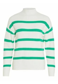 Vila Gestreifter - Trui - White Alyssum -Dames de88b8f20a3342dd99cb6b7a1f97a34c