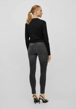 Vila Jeans Skinny Fit - Dark Grey Denim -Dames e11c9ca247964c30b9a0b11160aef43d